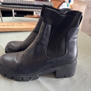 Sleek Black Combat Boots